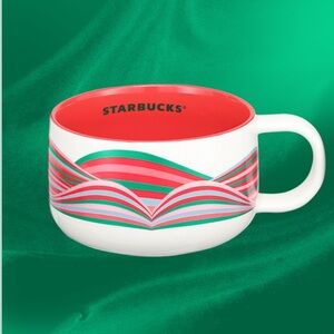 NEW Starbucks Holiday 2024 Oversized Ceramic  Candy Twist Mug (16 oz.)